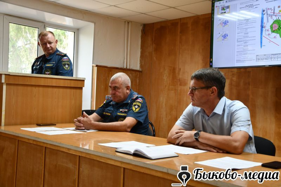 Состоялись штабные учения по реагированию на ландшафтные пожары