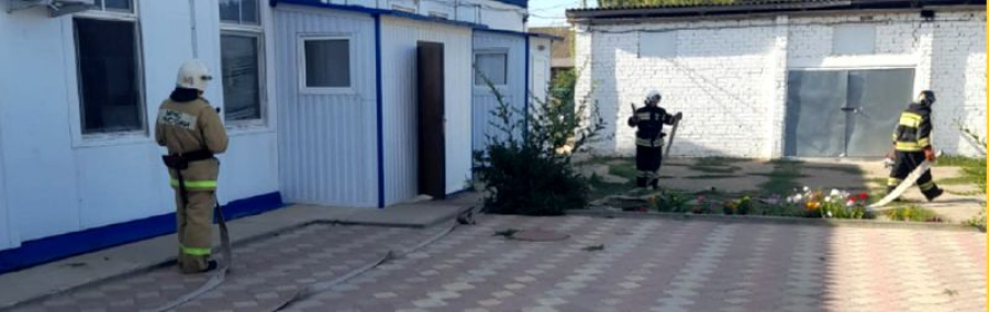 В Быковском СРЦ потушили условный пожар