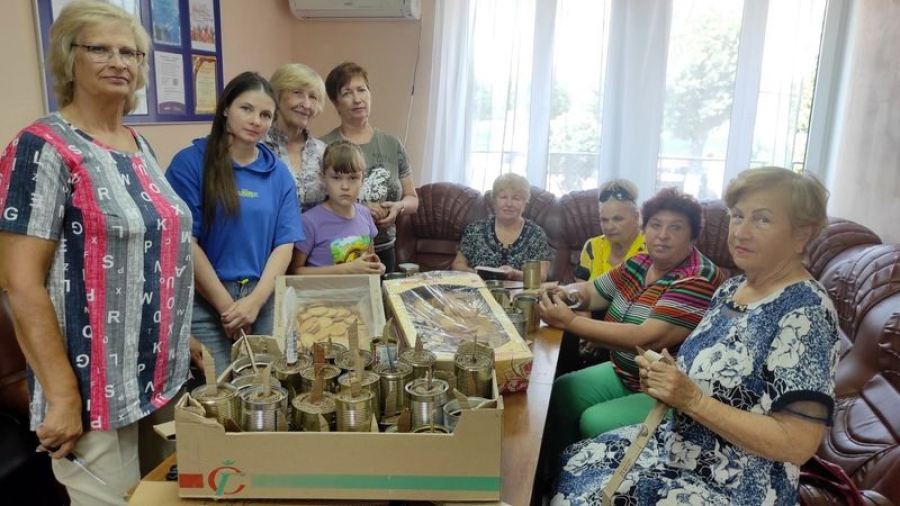 Серебряные волонтёры  продолжают акцию "Окопная свеча"