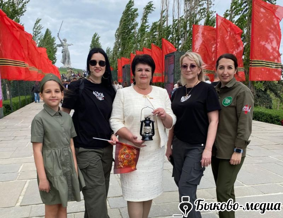 Частица Вечного огня доставлена в Быковский район