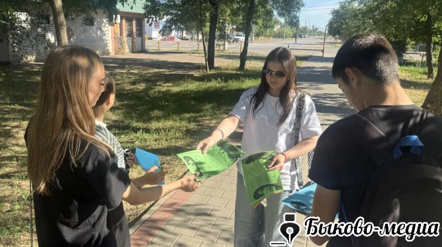 В р.п. Быково проведена акция "Мы против наркотиков!"