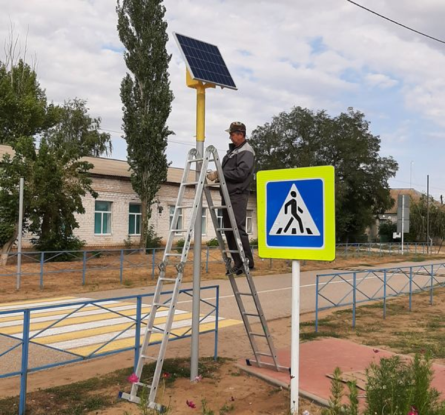 В посёлке Зеленый установили светофор