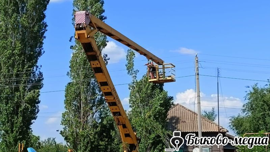 В Новоникольске спилили опасные тополя