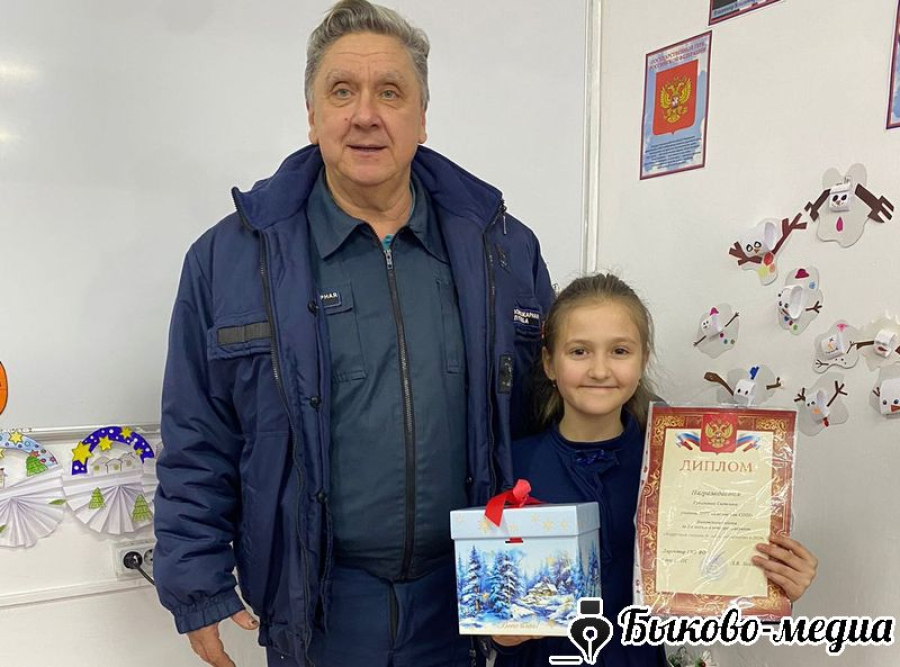 Девочке из Кислово вручили диплом за рисунок