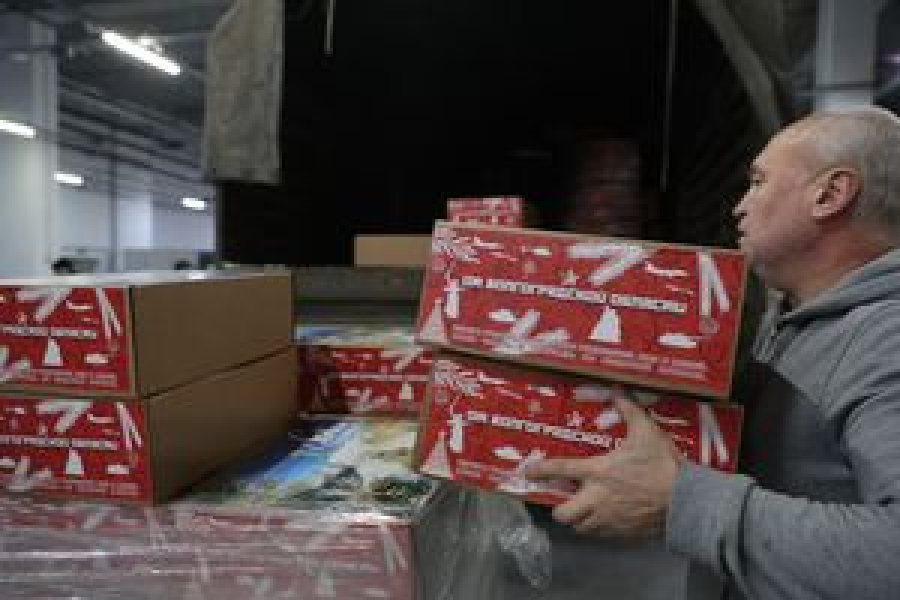 В Волгоградской области собрали 70 тонн новогоднего груза для участников СВО