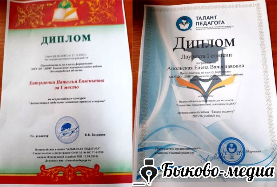 Педагоги Быковской школы искусств добились новых высот