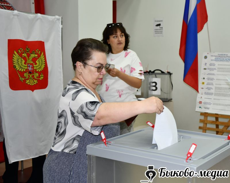 Дружно и организованно голосуют избиратели на участке № 201