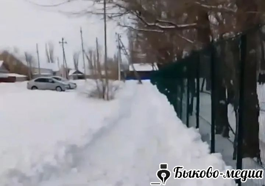 В Красносельце школьники пришли на помощь по расчистке снега