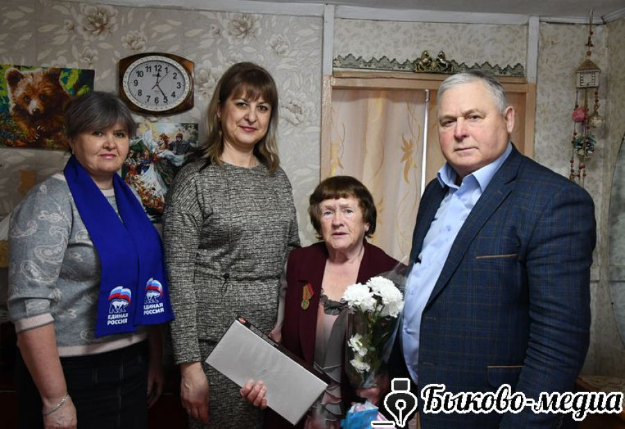 Ветераны Быково принимали поздравления