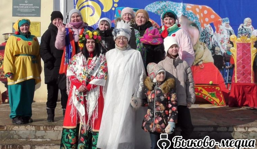 Проводы Масленицы в Приморском СДК: солнце, мороз и праздничное веселье