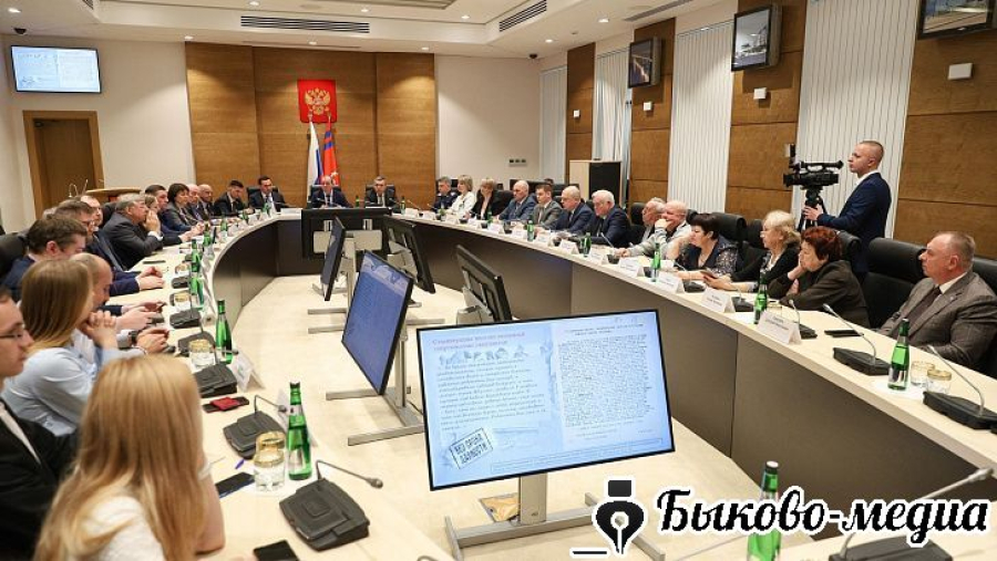 Член Совета ветеранов Быковского района приняла участие в круглом столе областной Думы