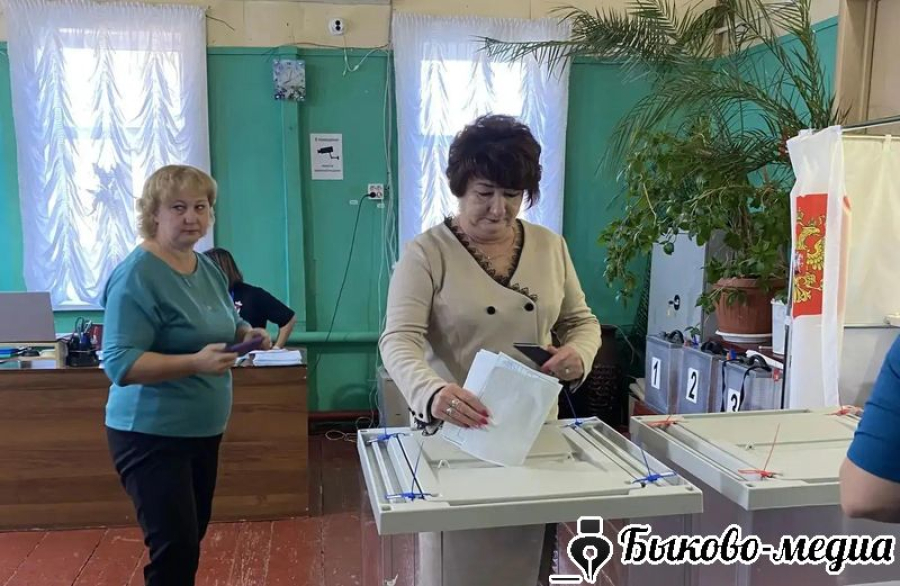 Жители Верхнего Балыклея активно голосуют с первых часов работы участков