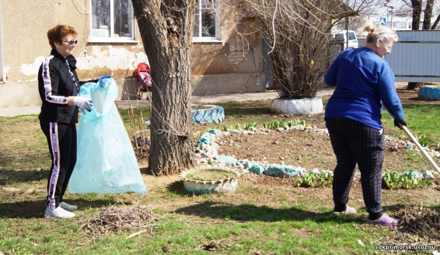 В Приморске организовали еще один субботник