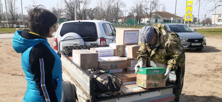 В  Зеленом собрали  гуманитарную  помощь для военнослужащих