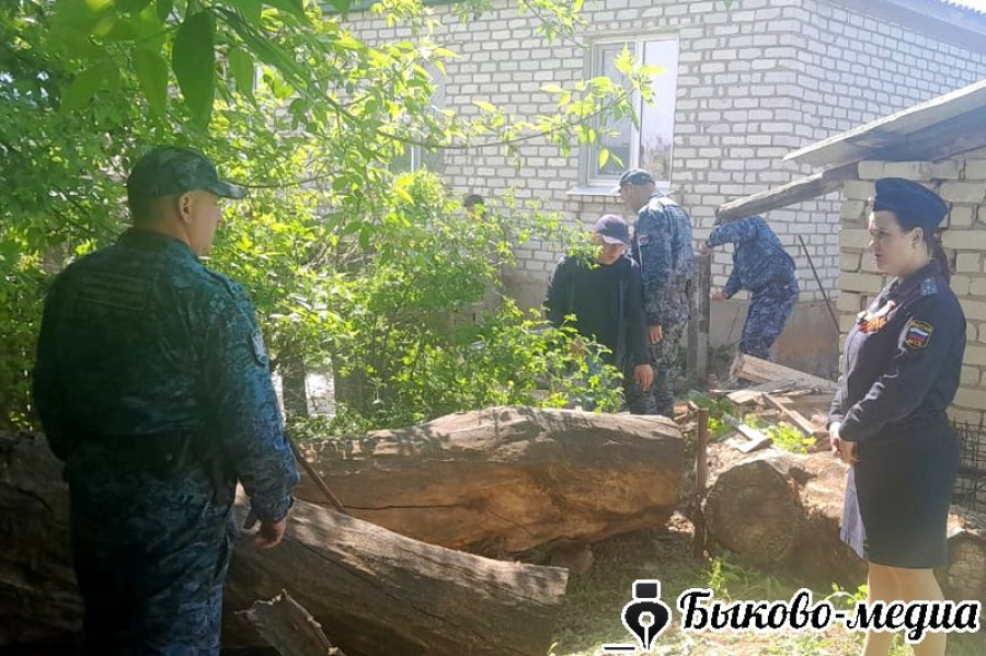 Вдове участника войны отремонтировали забор