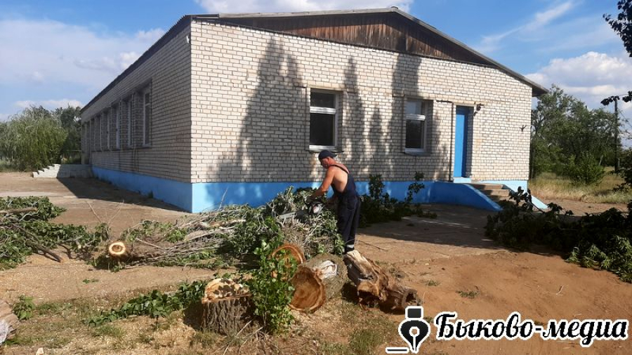 В Зеленом устраняют последствия урагана
