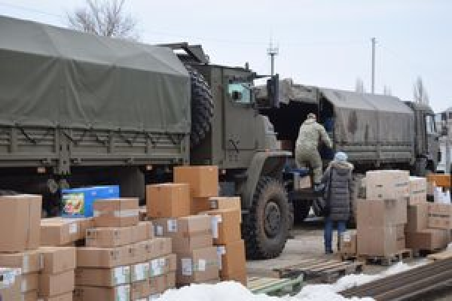 Из Волгограда в зону проведения СВО отправился крупнейший гуманитарный груз
