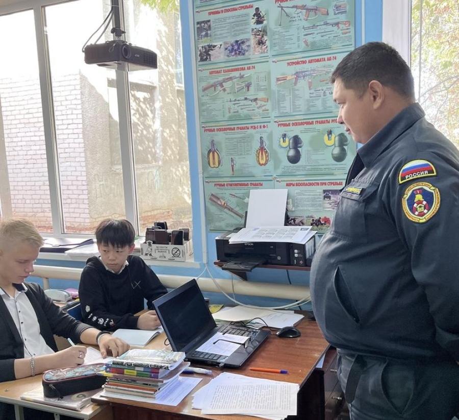 В Новоникольском прошел урок по гражданской обороне