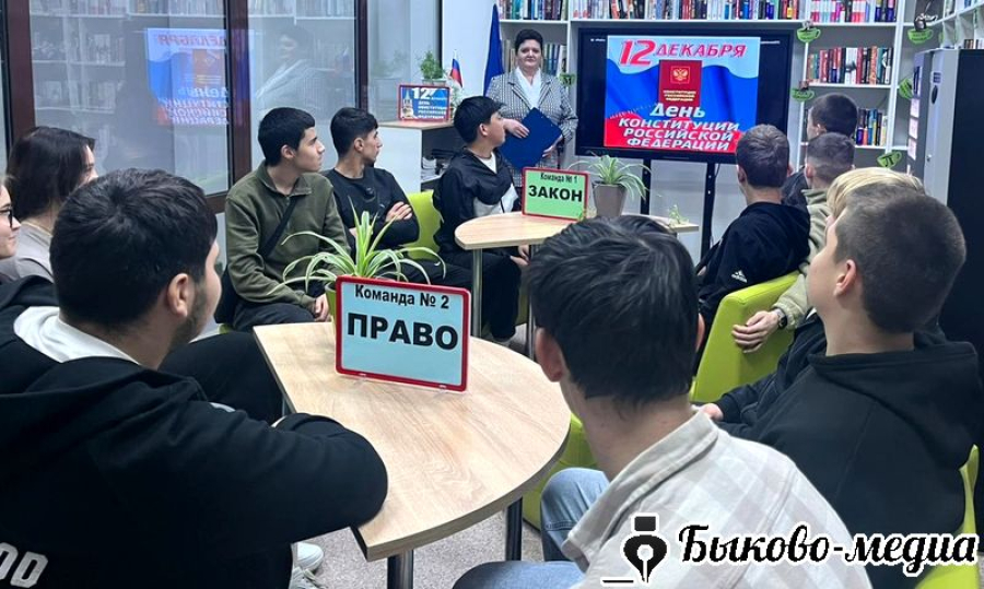 В модельной библиотеке прошел  гражданско-правовой час "Конституция - основной закон. По нему мы и живем".