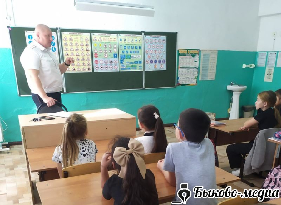 Школьникам рассказывают о безопасности на дорогах