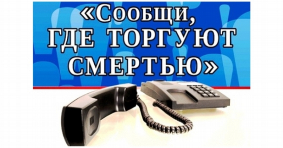 В районе идет акция &laquo;Сообщи, где торгуют смертью&raquo;