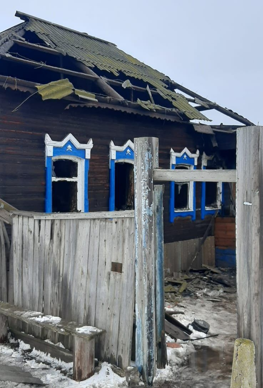 В Кислово сгорел дом