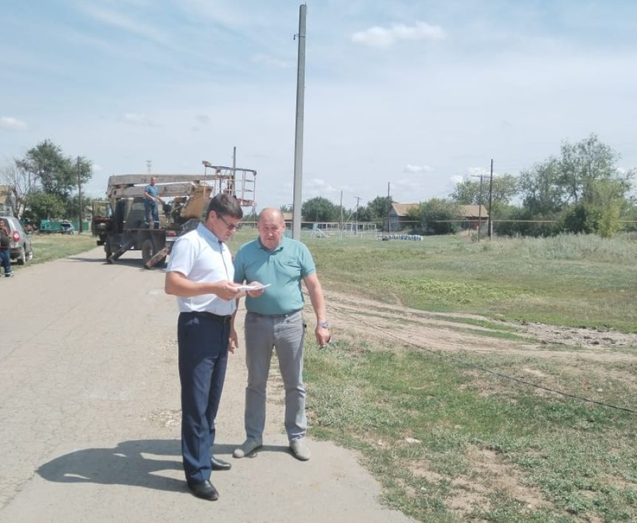 В селах района становится светлее
