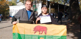 Артём Олейников и наставник Даниил Палий выступили на региональном этапе “Пилотов будущего”