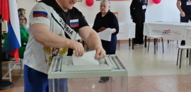 Спортсмен Николай Колесниченко проголосовал на выборах в Волгоградской области