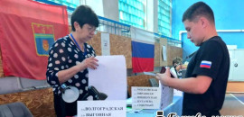 В Кислово проголосовал участник СВО Денис Б.