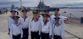 Нахимовцы Верхнего Балыклея завершили сборы в Кронштадте